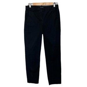 J Crew Mercantile Womens Size 4 Effortless Slim Crop Chino Pant Black Stretch